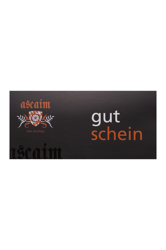 ascaim Geschenkgutschein - Ascaim Edle Destillate