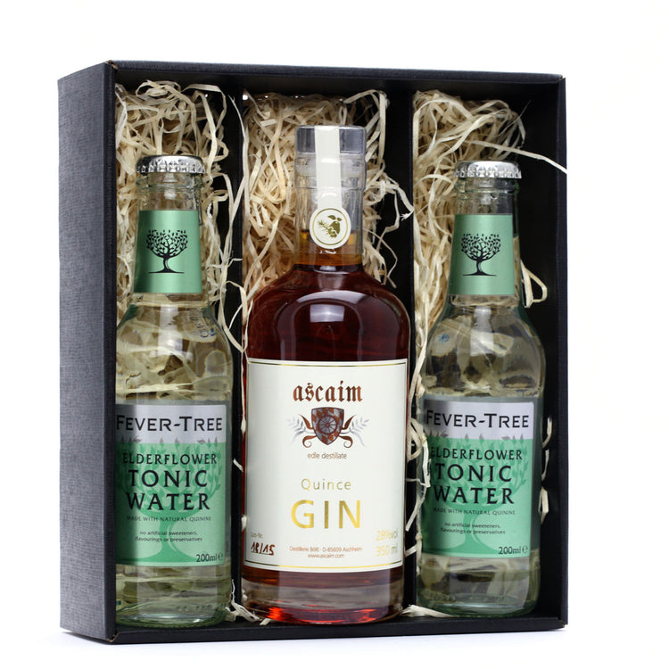 Geschenkset Quince GIN 0,35l & 2x Elderflower Tonic 0,2l